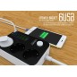 Bloc Multiprises LDNIO SE3631 avec 3 Prises 2500W 10A + 6 Ports USB 3,4A 1.6M