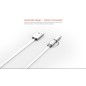 Câble 2 en 1 (Pour iPhone+Micro-USB) LDNIO LC84 Argent 1m Câble 2 en 1 (Pour iPhone+Micro-USB) LDNIO LC84 Argent 1m