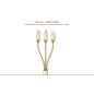 Câble 3 en 1 (Lighting+Micro-USB+Micro-USB) LDNIO LC85 Or 1,2m
