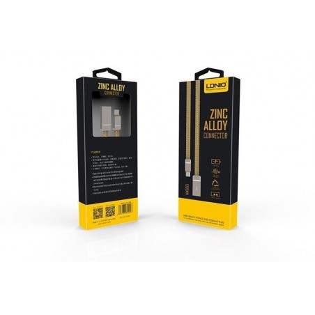 Câble en alliage de zinc Micro-USB LDNIO LS20S Or 1m