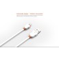 Câble Rond Lighting LDNIO LS02I Blanc-Orange 2m iPhone 5/6/7/6s/6s Plus/8/8 Plus Câble Rond Lighting LDNIO LS02I Blanc-Orange 2m iPhone 5/6/7/6s/6s Plus/8/8 Plus