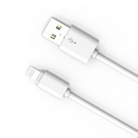 Câble Rond Pour iPhone LDNIO SY-03I Blanc 1m iPhone 5/6/6s/6s Plus/7/7 Plus/8/X