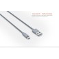 Câble Rond Micro-USB LDNIO LS08S Argent 1m Câble Rond Micro-USB LDNIO LS08S Argent 1m