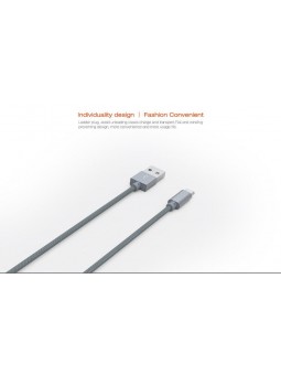 Câble Rond Micro-USB LDNIO LS08S Argent 1m