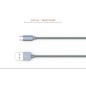Câble Rond Micro-USB LDNIO LS08S Argent 1m Câble Rond Micro-USB LDNIO LS08S Argent 1m