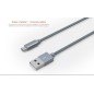 Câble Rond Micro-USB LDNIO LS08S Argent 1m Câble Rond Micro-USB LDNIO LS08S Argent 1m