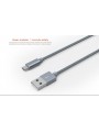 Câble Rond Micro-USB LDNIO LS08S Argent 1m