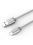 Câble Rond Micro-USB LDNIO LS17S Argent 2m