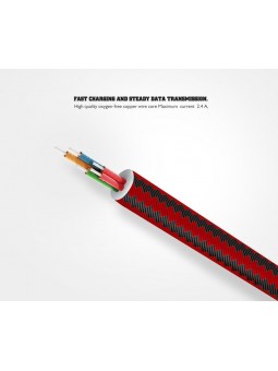 Câble Type-C LDNIO LS60 Rouge 1m
