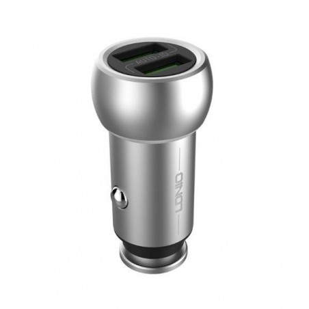 Chargeur de voiture LDNIO C401I 2 Ports USB, 3.6A avec Câble Lighting iPhone