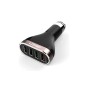 Chargeur de voiture LDNIO C701QI 4 Ports USB, 6.6A avec Câble compatible avec iPhone Chargeur de voiture LDNIO C701QI 4 Ports USB, 6.6A avec Câble compatible avec iPhone