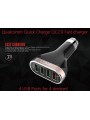 Chargeur de voiture LDNIO C701QS 4 Ports USB, 6.6A avec Câble Micro-USB