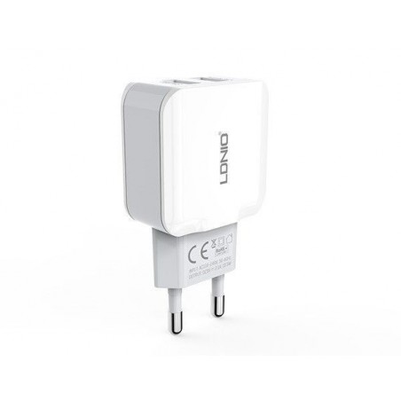Chargeur Secteur 2 Ports USB LDNIO A2202 2.4A