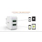 Chargeur Secteur 2 Ports USB LDNIO A2202 2.4A Chargeur Secteur 2 Ports USB LDNIO A2202 2.4A