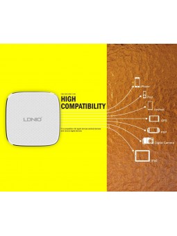 Chargeur Secteur Quick-Charge 2.0 + 5 Ports USB LDNIO A6704 7A