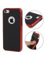Coque Cube en Silicone Gel (TPU) pour iPhone 5C Rouge