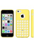 Coque motif à trou en Silicone Gel (TPU) pour iPhone 5C Jaune