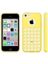 Coque motif à trou en Silicone Gel (TPU) pour iPhone 5C Jaune
