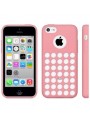 Coque motif à trou en Silicone Gel (TPU) pour iPhone 5C Rose