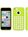 Coque motif à trou en Silicone Gel (TPU) pour iPhone 5C Vert