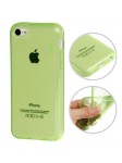 Coque lisse en Silicone Gel (TPU) pour iPhone 5C Vert