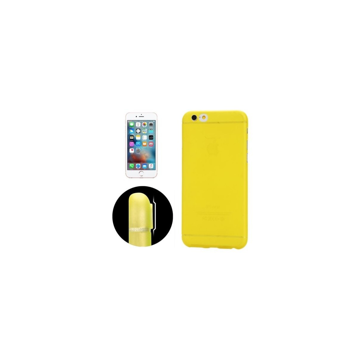 Coque Ultra Slim Translucide pour iPhone 6/6S Jaune