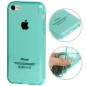 Coque lisse en Silicone Gel (TPU) pour iPhone 5C Turquoise