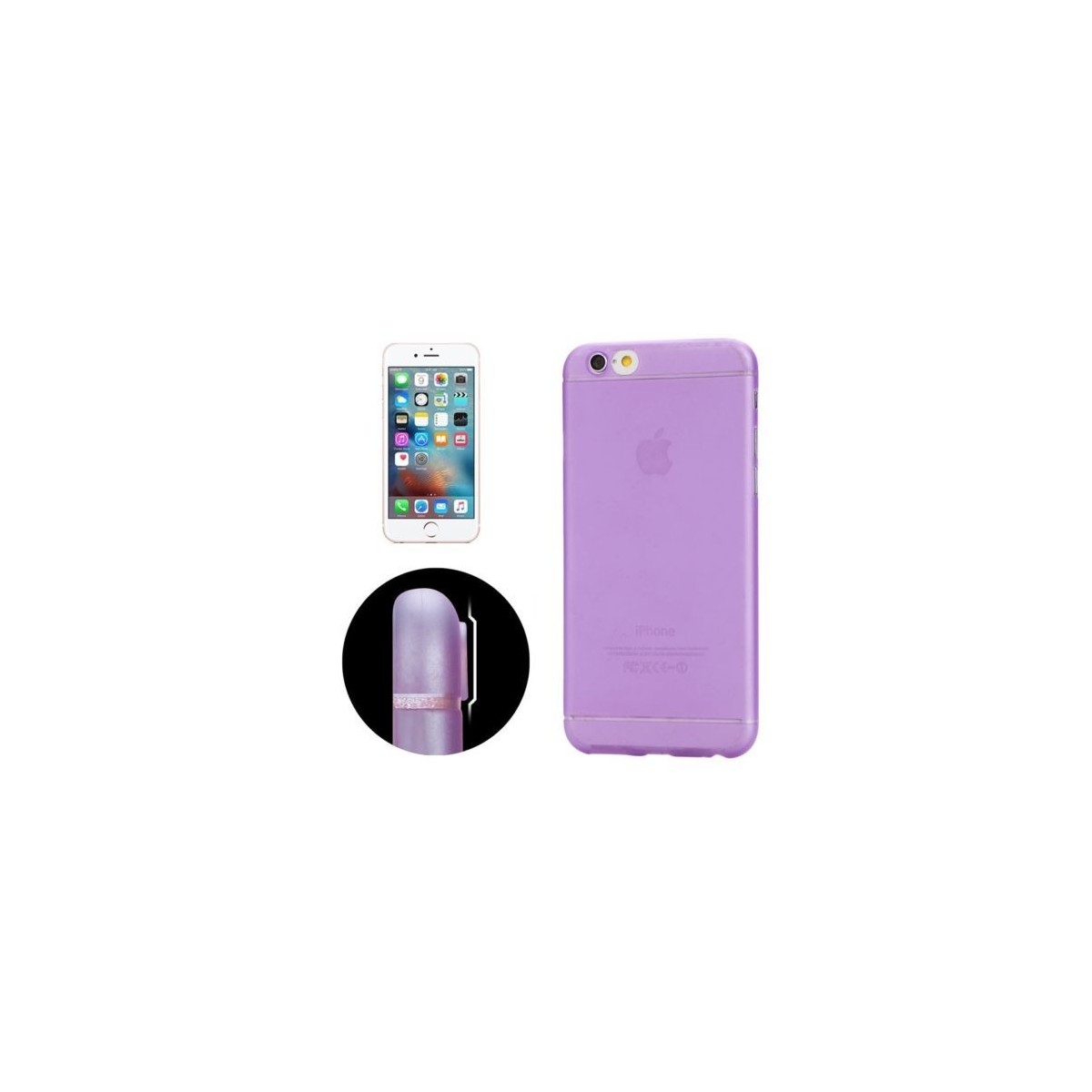 Coque Ultra Slim Translucide pour iPhone 6/6S Violet