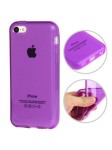 Coque lisse en Silicone Gel (TPU) pour iPhone 5C Violet
