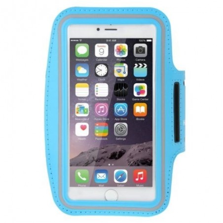 Brassard Armband Sport, taille écran 5,5" pour Smartphones Bleu Ciel
