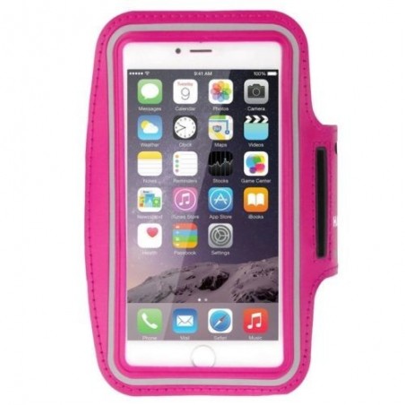 Brassard Armband Sport, taille écran 5,5" pour Smartphones Rose