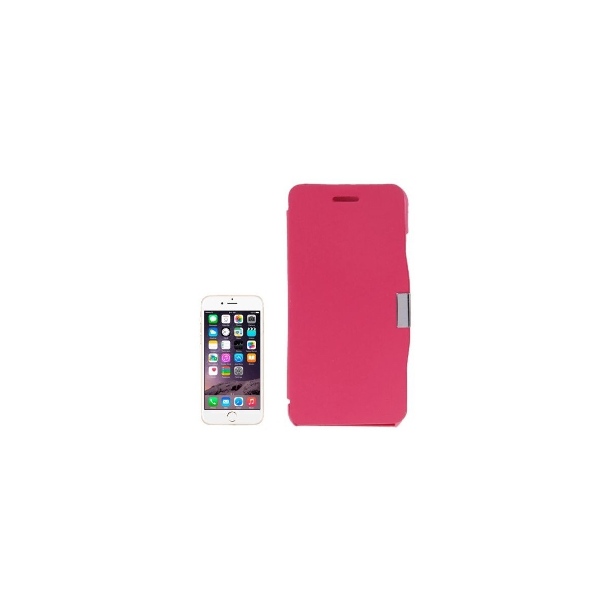 Étui à Clapet Horizontal magnétique pour iPhone 6/6S Magenta