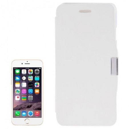 Étui à Clapet Horizontal magnétique pour iPhone 6/6S Plus Blanc