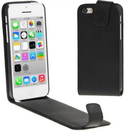 Etui à Clapet Ultra-Fin pour iPhone 5C Noir