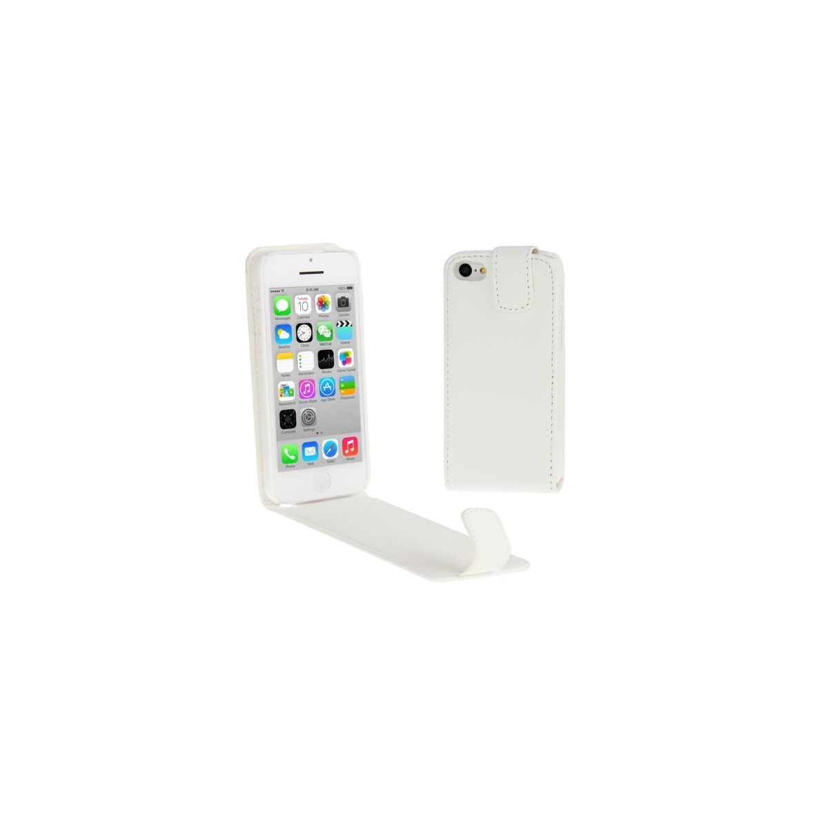 Etui à Clapet Ultra-Fin pour iPhone 5C Blanc