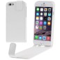 Étui à Clapet Vertical pour iPhone 6/6S Plus Blanc