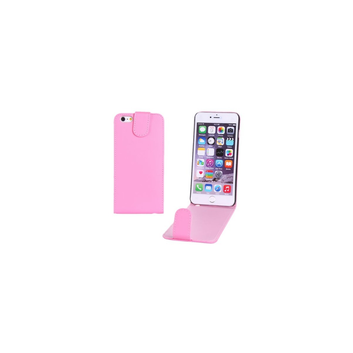 Étui à Clapet Vertical pour iPhone 6/6S Plus Rose