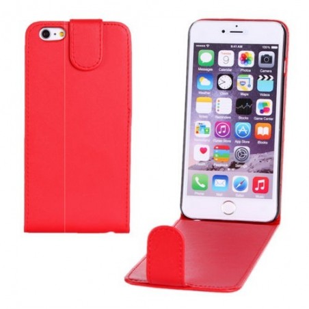 Étui à Clapet Vertical pour iPhone 6/6S Plus Rouge
