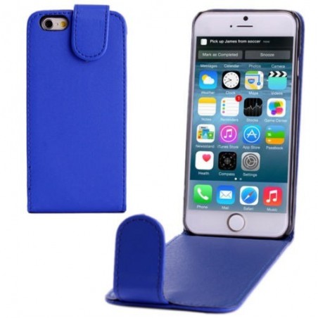 Étui à Clapet Vertical magnétique pour iPhone 6/6S Bleu