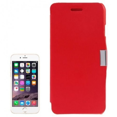 Étui à Clapet Horizontal magnétique pour iPhone 6/6S Plus Rouge