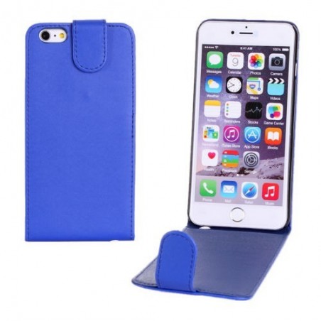 Étui à Clapet Vertical pour iPhone 6/6S Plus Bleu