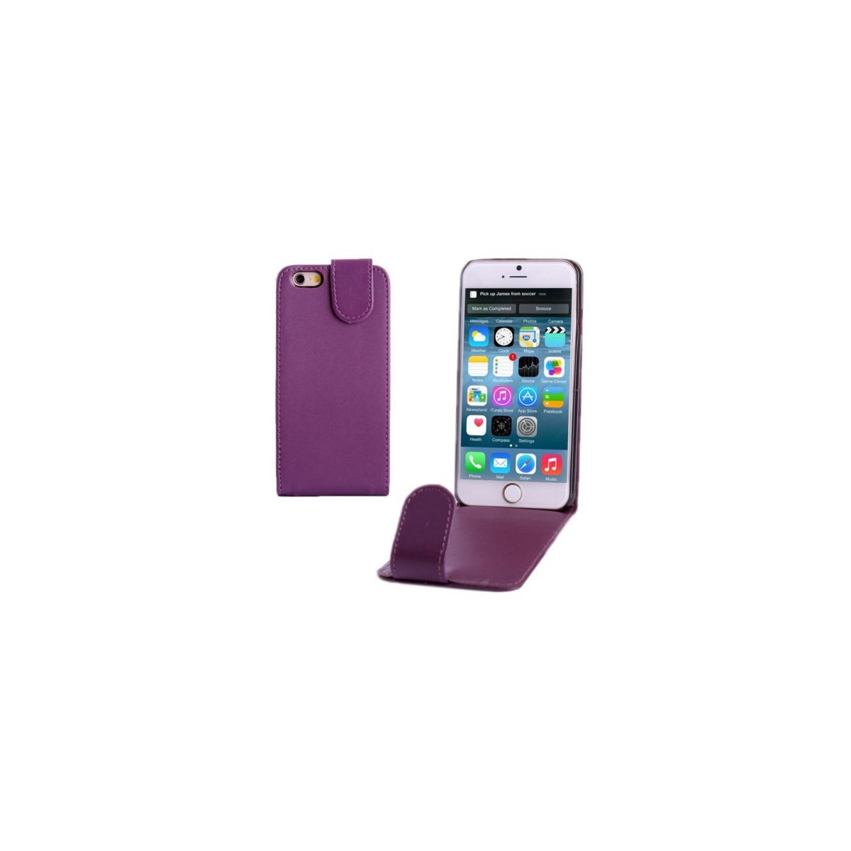 Étui à Clapet Vertical magnétique pour iPhone 6/6S Violet