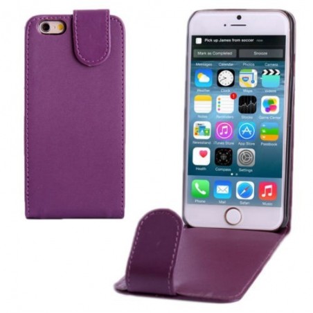 Étui à Clapet Vertical magnétique pour iPhone 6/6S Violet