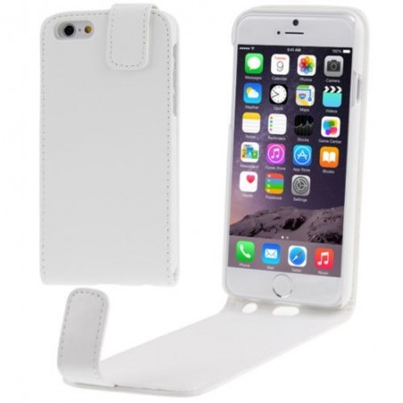 Étui à Clapet Vertical magnétique pour iPhone 6/6S Blanc
