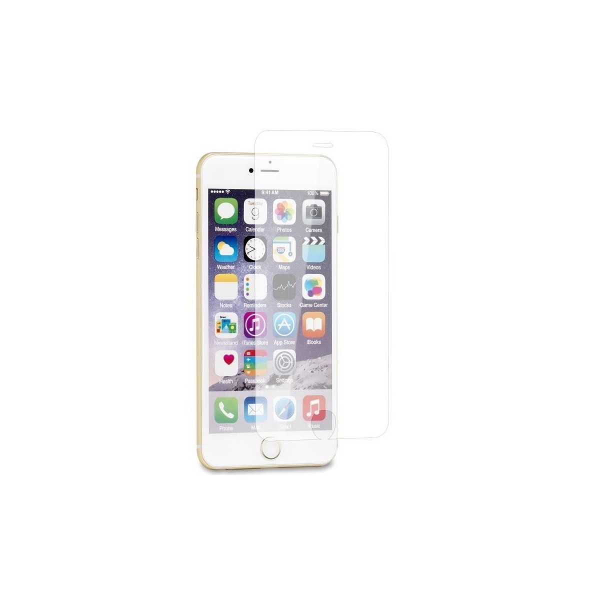 1 Verre Trempé Transparent iPhone 6-6s