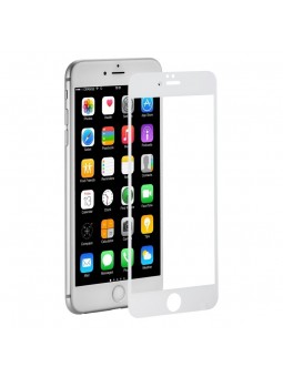 1 Verre Trempé iPhone 6 Plus Blanc Intégral 2.5D