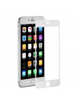 Verre Trempé intégral Blanc Pour iPhone 6+ et 6S+ Recouvre à 100% la face avant