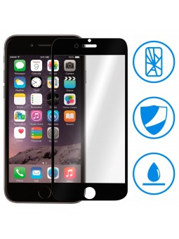 Verre Trempé intégral 4D Noir Pour iPhone 6+ / 6S+ Recouvre à 100% la face avant