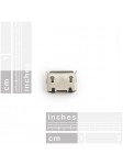 Connecteur Micro USB MB039 Type-B 5pin Femelle Jack