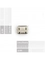 Connecteur Micro USB MB039 Type-B 5pin Femelle Jack